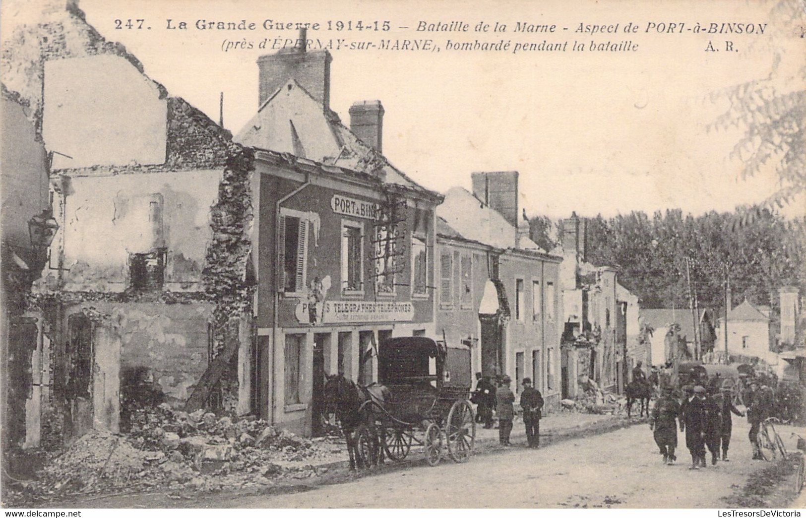 FRANCE - 51 - PORT A BINSON - Bombardé Pendant La Bataille - Militariat - Carte Postale Ancienne - Autres & Non Classés