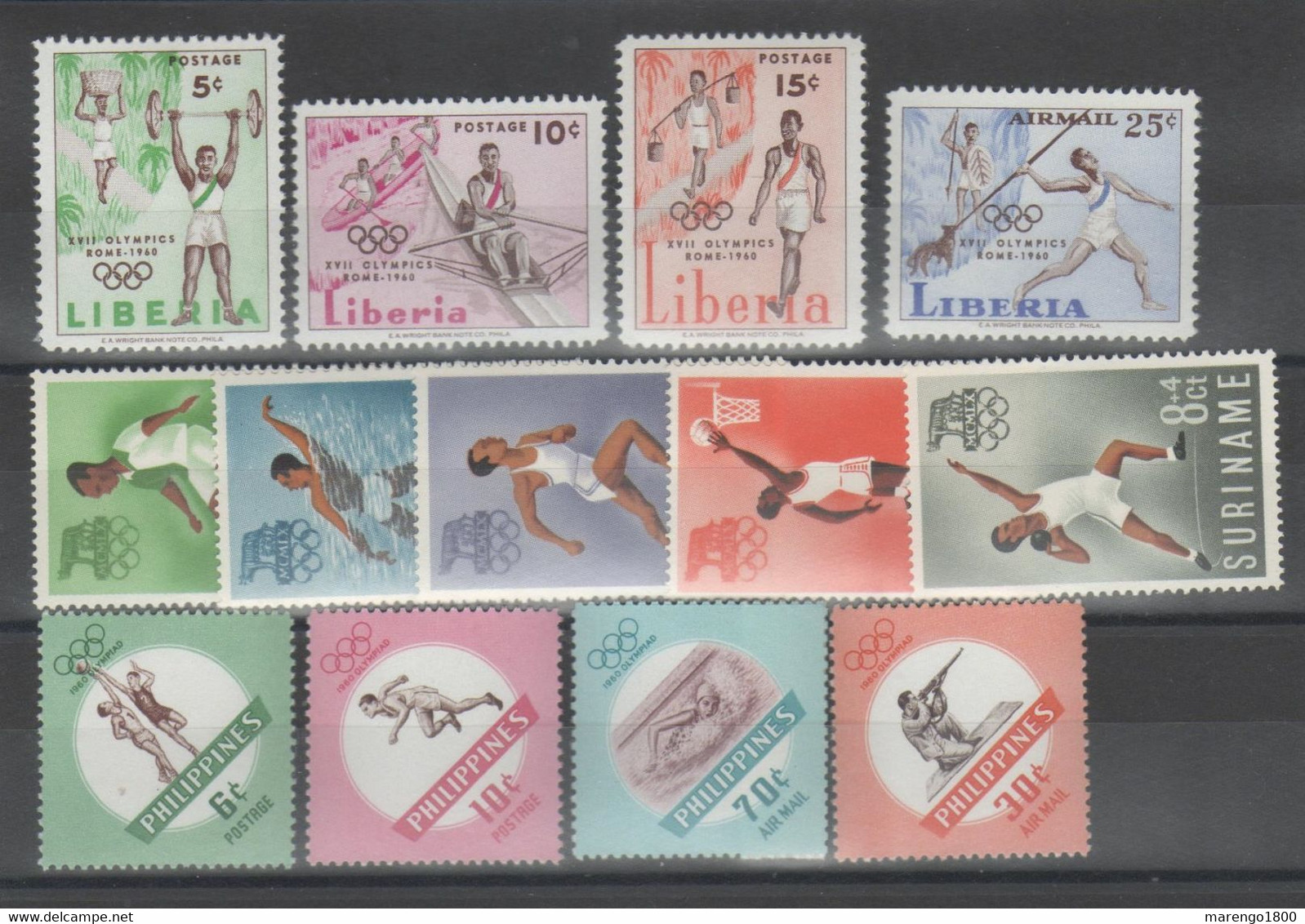 Olimpiadi Roma 1960 - Piccolo Lotto ** - Promo           (g9125) - Vrac (max 999 Timbres)