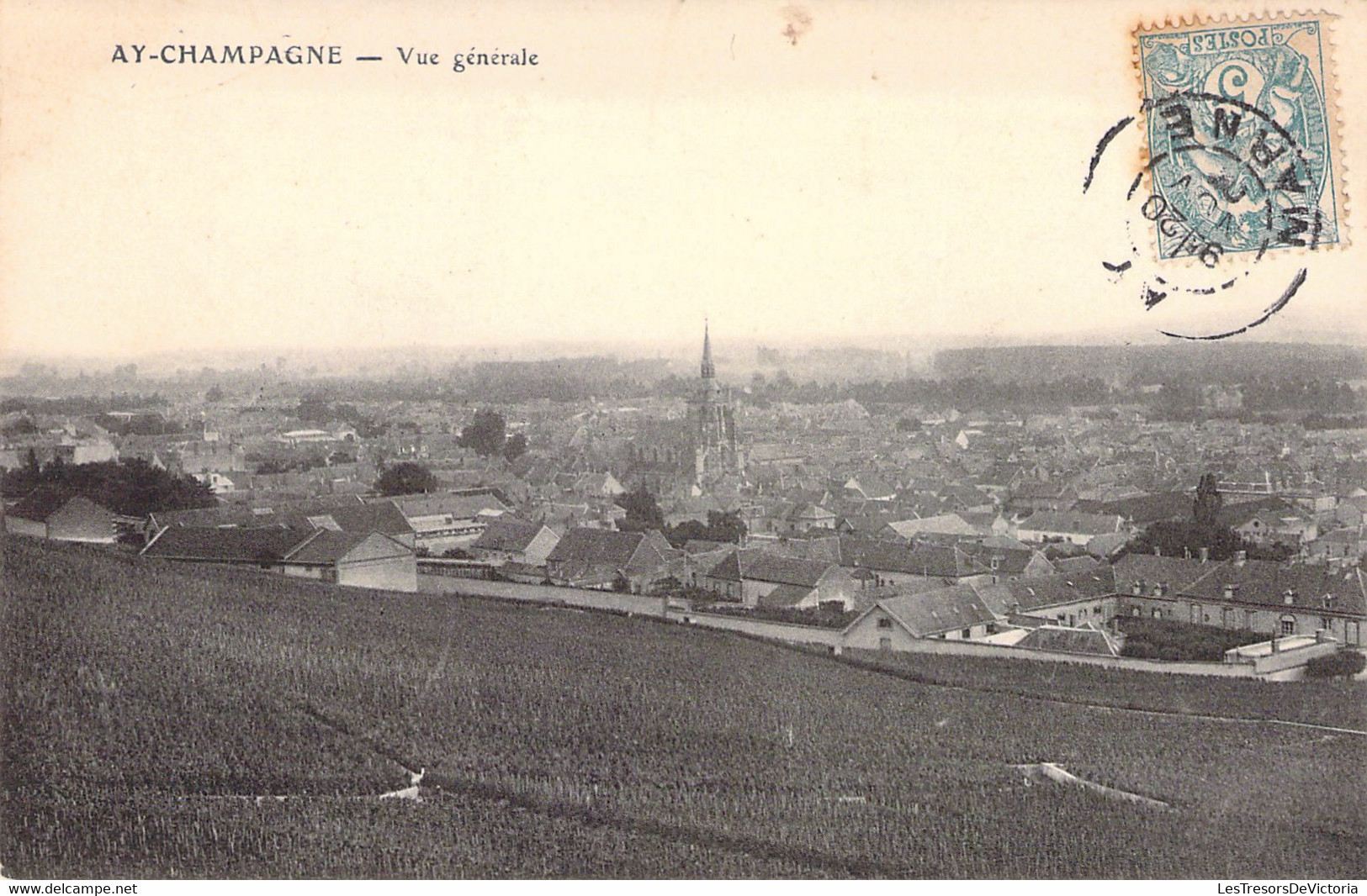 FRANCE - 51 - AY EN CHAMPAGNE - Vue Générale - Carte Postale Ancienne - Ay En Champagne
