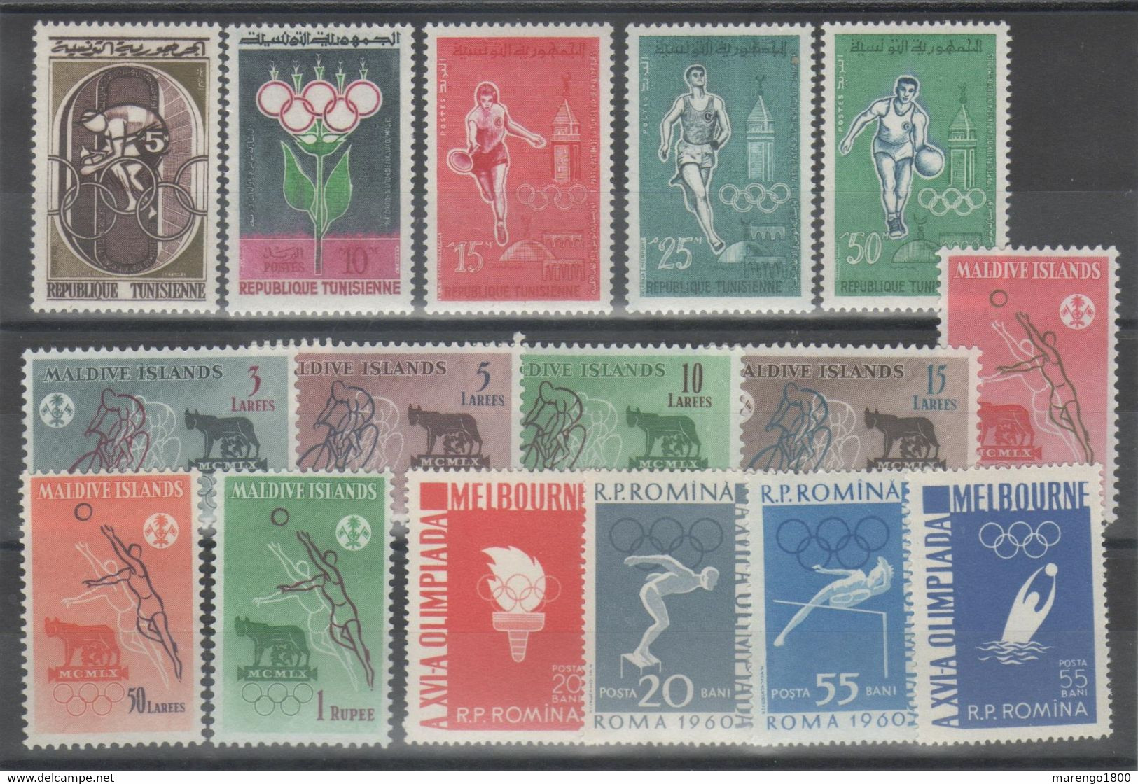 Olimpiadi Roma 1960 - Piccolo Lotto ** - Promo           (g9126) - Vrac (max 999 Timbres)