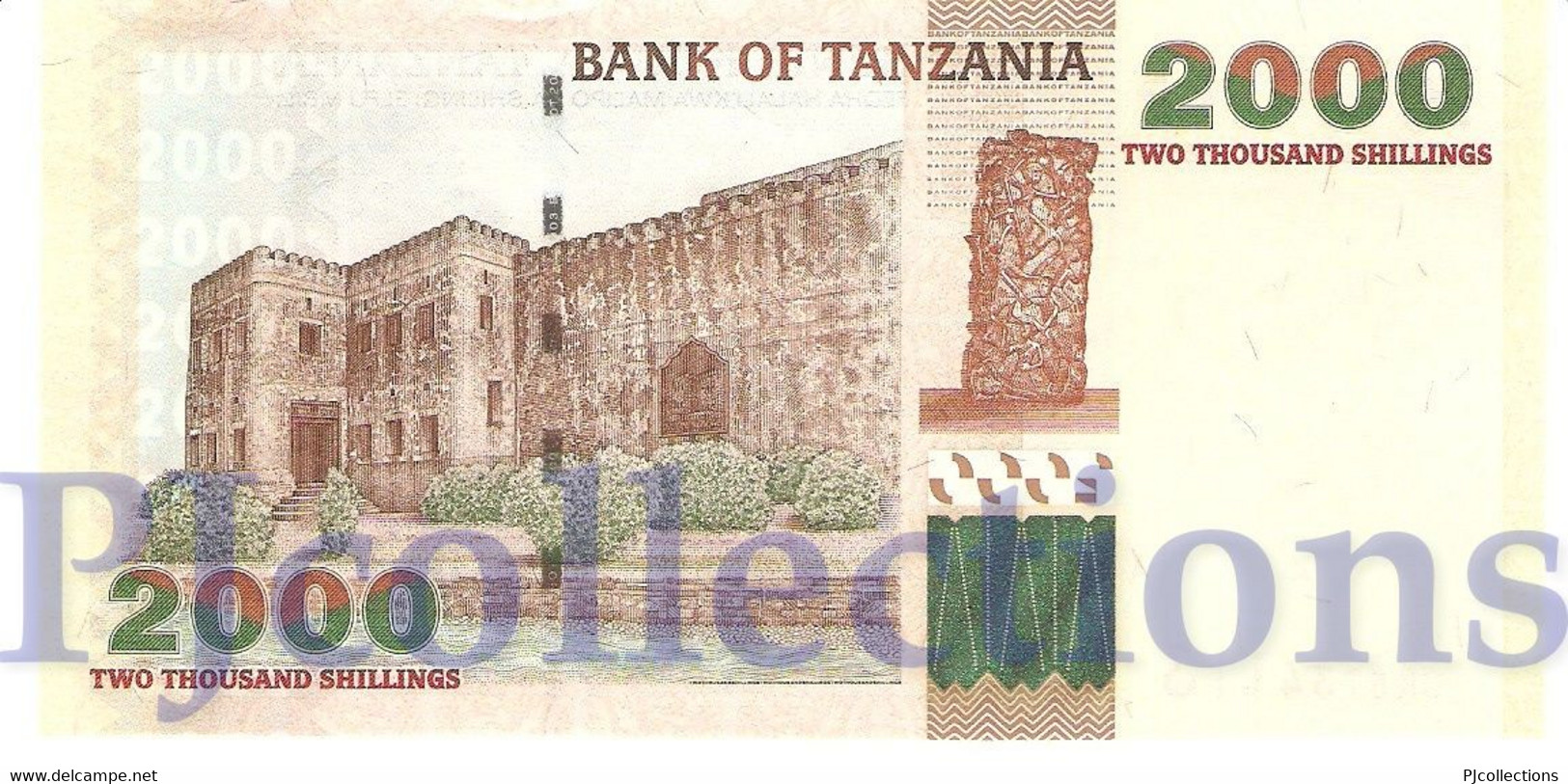 TANZANIA 2000 SHILINGI 2003 PICK 37 UNC - Tanzania