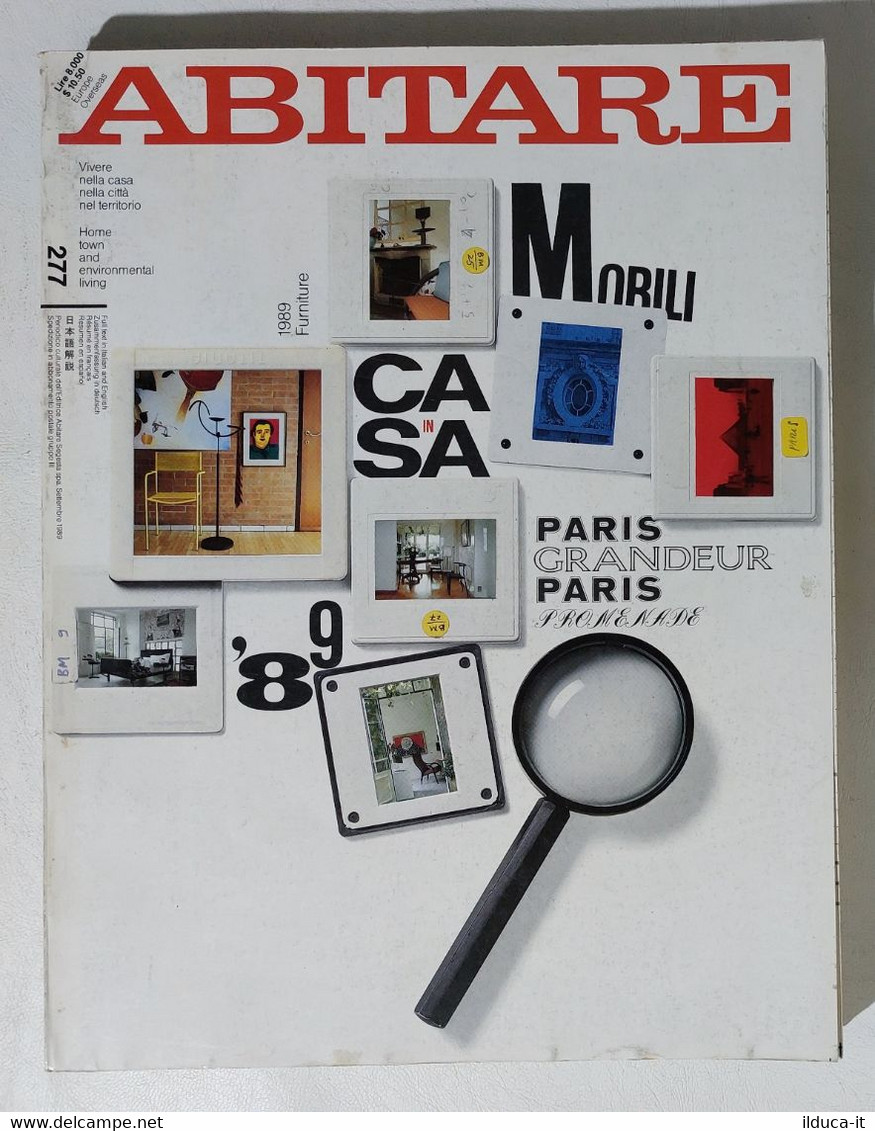17385 ABITARE 1989 N. 277 - In Casa / Paris - Huis, Tuin, Keuken