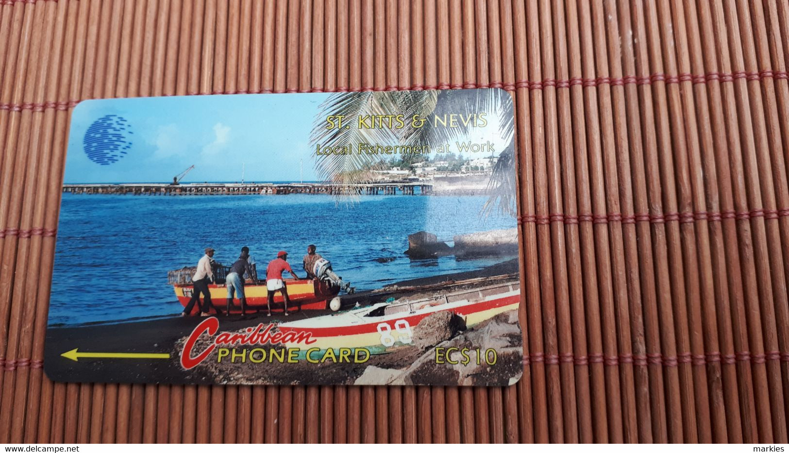 Phonecard ST Kits & Nevis 6CSKA Used Rare - St. Kitts En Nevis