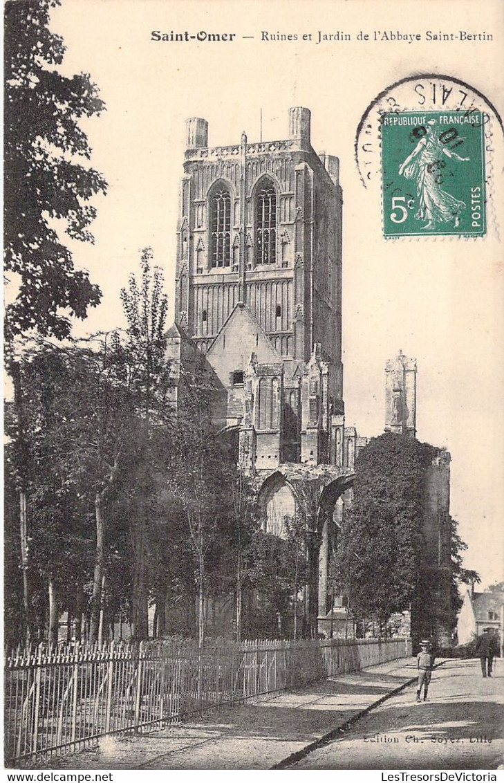 FRANCE - 62 - SAINT OMER - Ruines Et Jardin De L'Abbaye Saint Bertin - Carte Postale Ancienne - Saint Omer