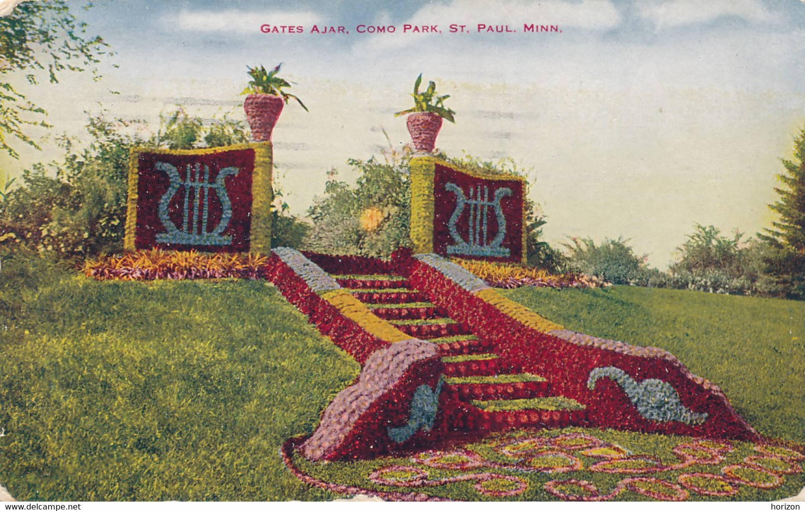 XUSA.88  St. Paul - Gates Ajar, Como Park - 1913 - St Paul