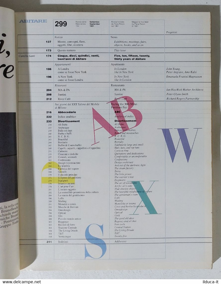 17572 ABITARE 1991 N. 299 - Trent'anni Di Salone E Di Abitare - Casa, Giardino, Cucina