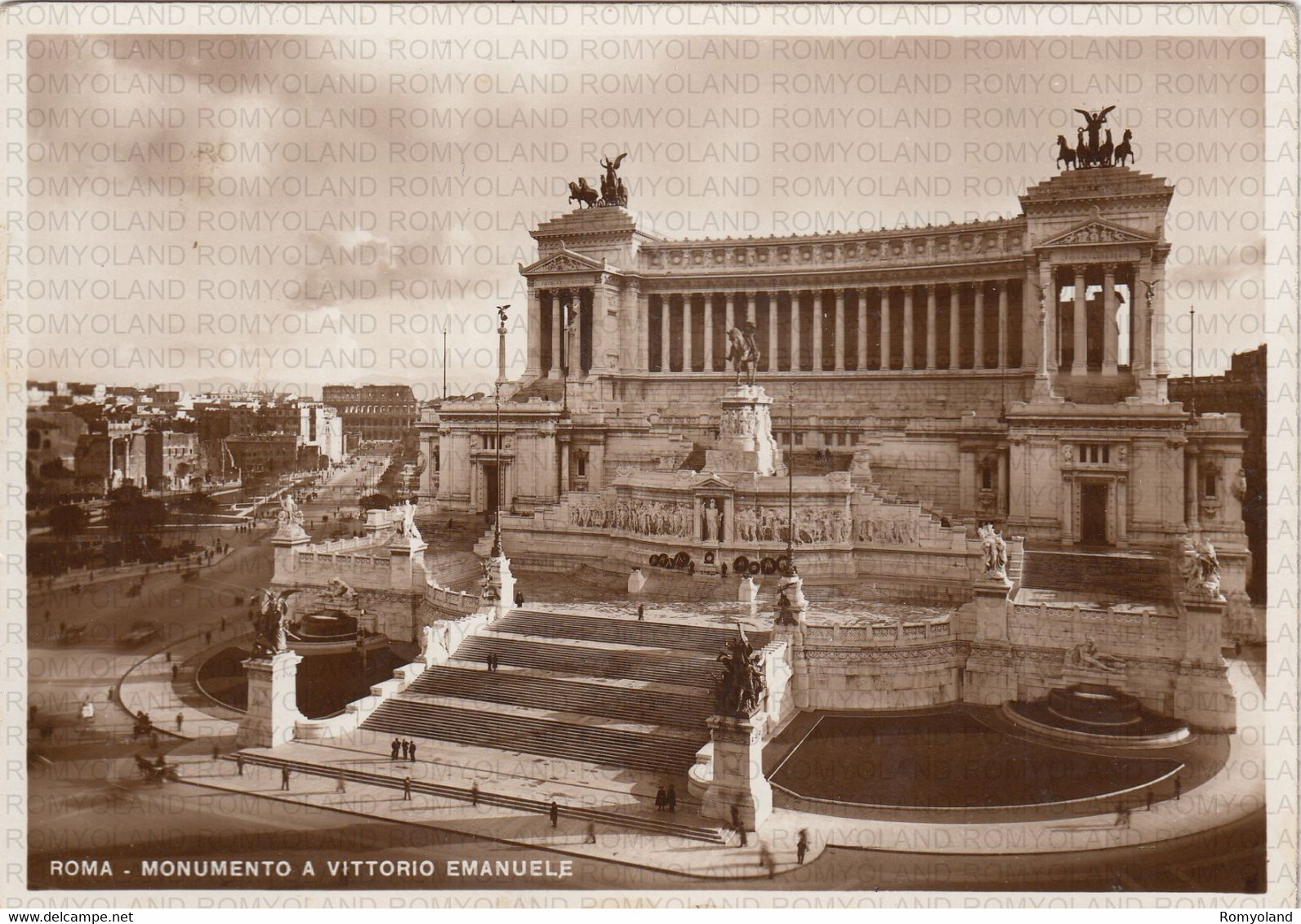 CARTOLINA  ROMA,LAZIO,MONUMENTO A VITTORIO EMANUELE-MEMORIA,CULTURA,RELIGIONE,IMPERO ROMANO,BELLA ITALIA,VIAGGIATA 1940 - Altare Della Patria