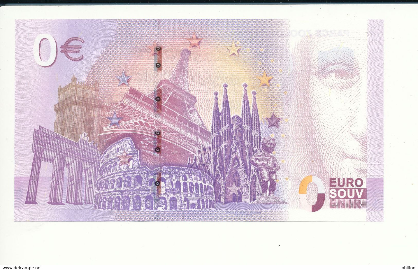 Billet Touristique 0 Euro - PARCS ZOOLOGIQUES LUMIGNY - UERC- 2020-2 - N° 2416 - Autres & Non Classés