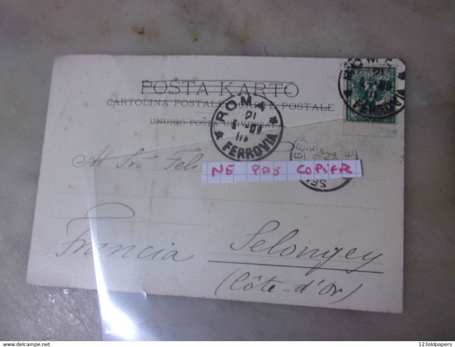 ♥️  ESPERANTO 1904 LINGUO ROMA ITALIE GRUPO ESPERANTISTA  L GIAMBENE - Esperanto