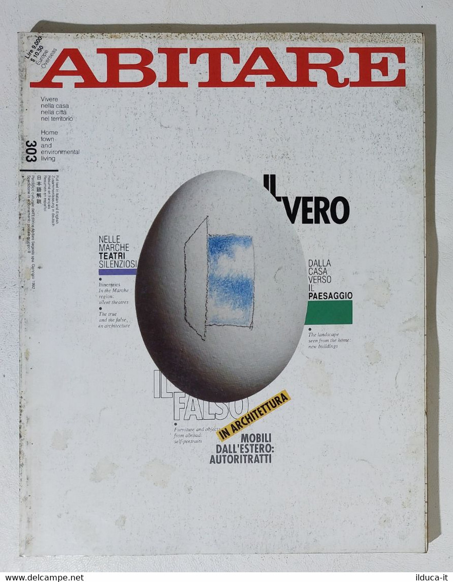 17593 ABITARE 1992 N. 303 - Case E Paesaggio / Teatri / Produzioni Estero - Maison, Jardin, Cuisine