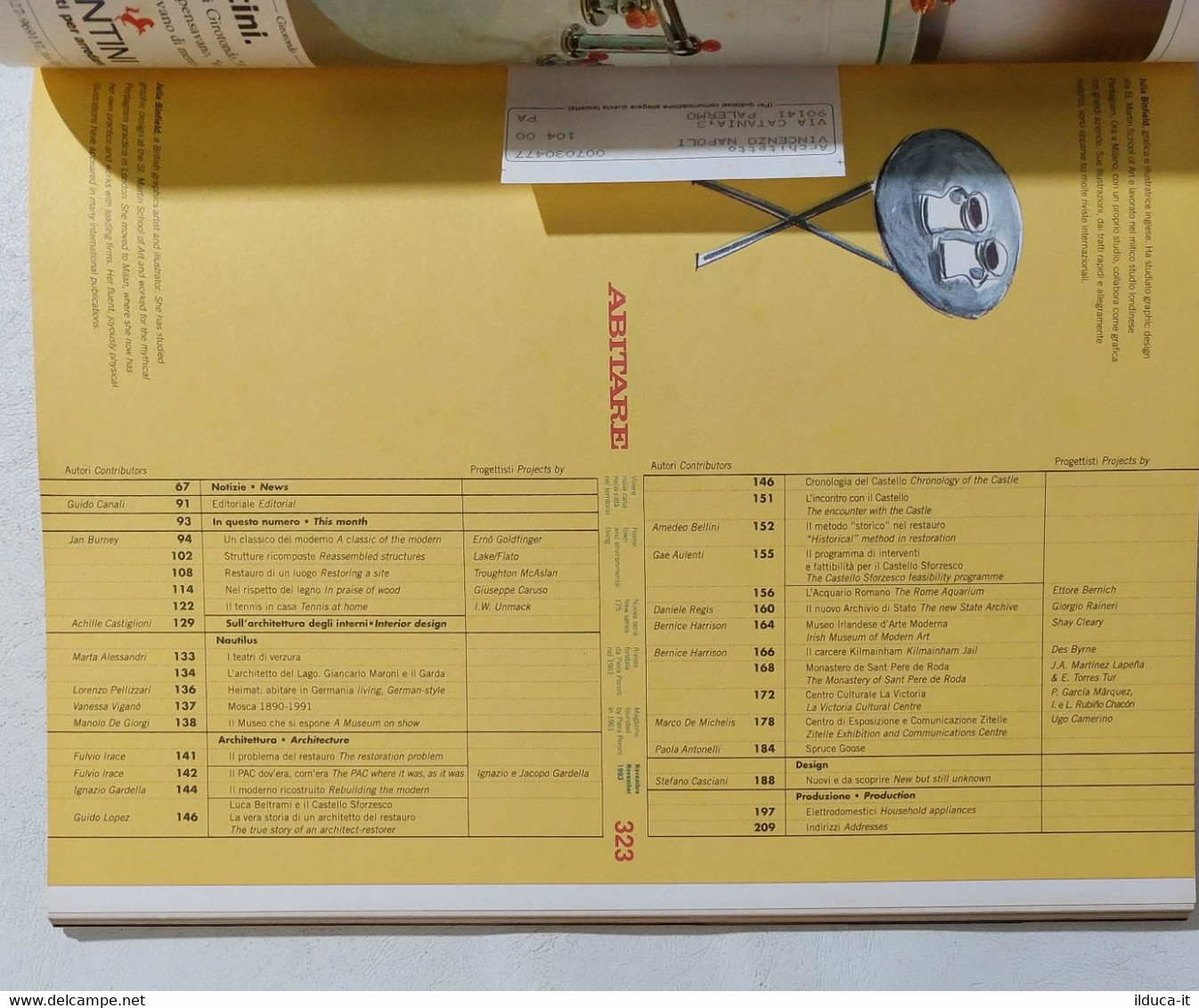 17676 ABITARE 1993 N. 323 - Case Storiche E Case Ricostruite / Riuso E Restauro - Huis, Tuin, Keuken