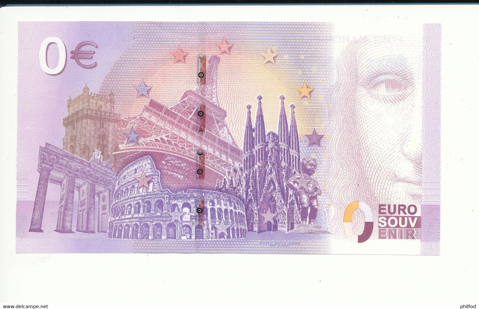 Billet Touristique 0 Euro - FORT-MAHON-PLAGE - UERG- 2020-1 - N° 1749 - Autres & Non Classés