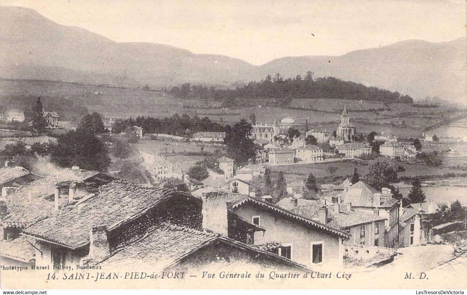 FRANCE - 64 - SAINT JEAN PIED DE PORT - Vue Générale Du Quartier D'Ubart Cize - MD - Carte Postale Ancienne - Saint Jean Pied De Port