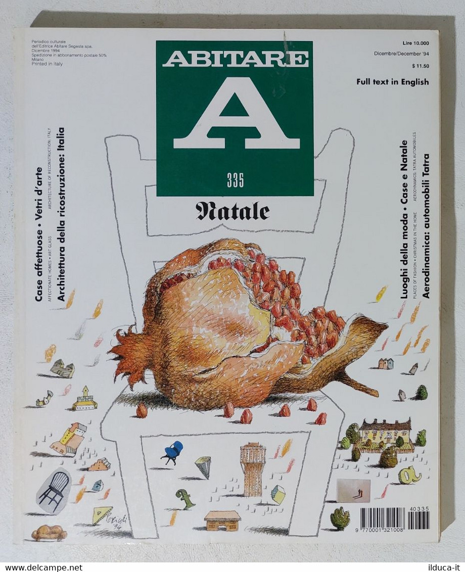 17718 ABITARE 1994 N. 335 - Case / Moda / Auto Tatra / Natale / Vetri - Maison, Jardin, Cuisine