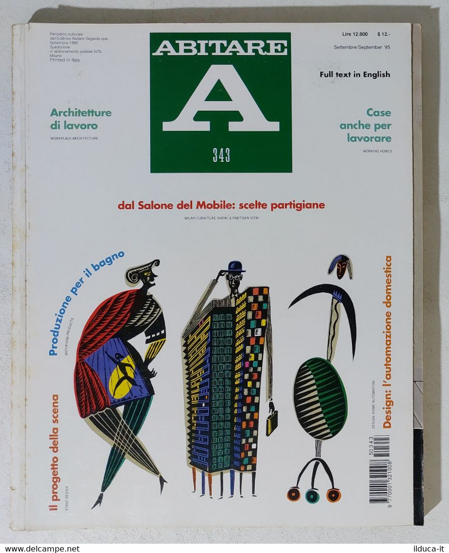 17733 ABITARE 1995 N. 343 - Per Il Bagno / Case E Architetture Per Lavorare - Casa, Giardino, Cucina