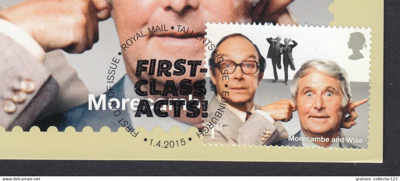 Used PHQ Maxi Maximum Card Postcard Great Britain 2015 Comedy Greats Comedians Morecambe And Wise - Maximumkaarten