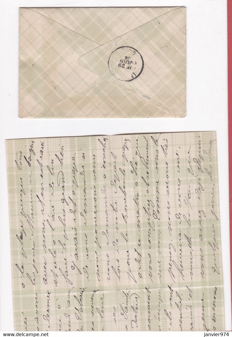 Enveloppe Et Lettre 1901, Sainte Marie De La Mer Pour Le Château De Maruejols Par Lédignan - Brieven En Documenten