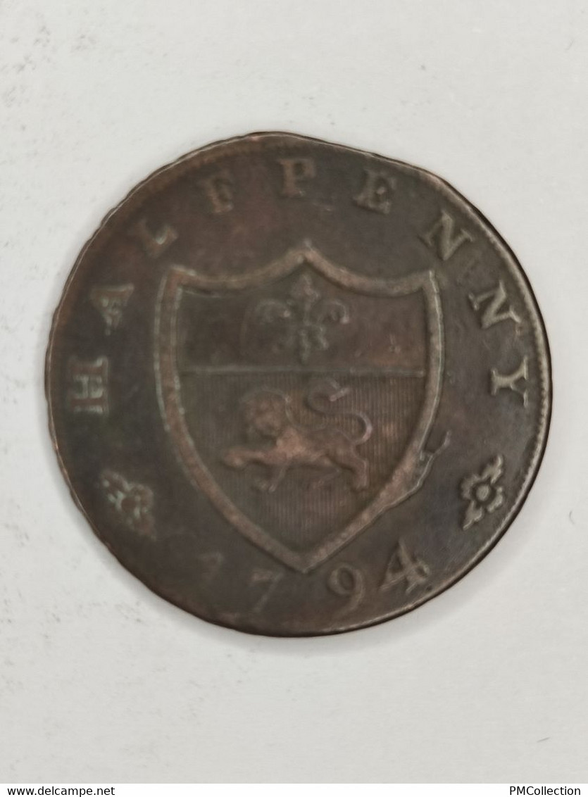 JETON ROYAUME UNI 1/2 PENNY LANCASTER JEAN DE GAND 1794 - Monarchia/ Nobiltà