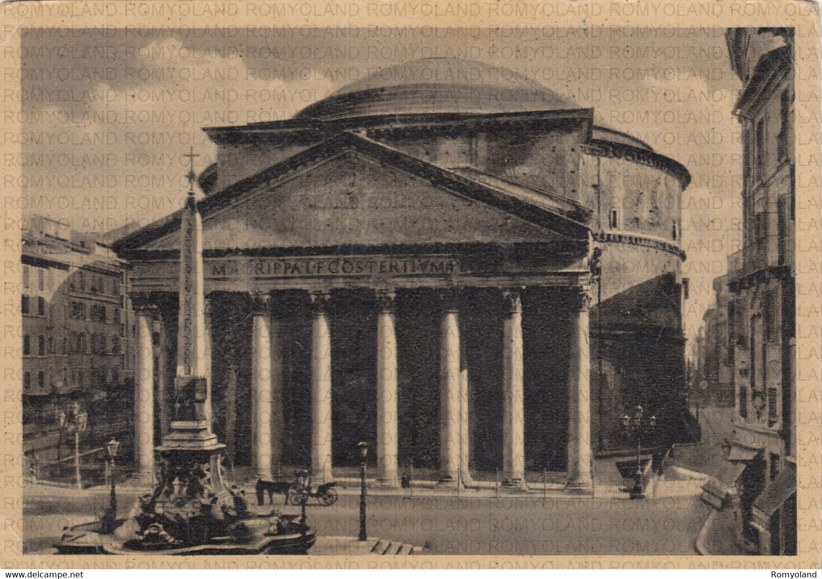 CARTOLINA  ROMA,LAZIO,IL PANTHEON-STORIA,MEMORIA,CULTURA,RELIGIONE,IMPERO ROMANO,BELLA ITALIA,VIAGGIATA 1948 - Pantheon