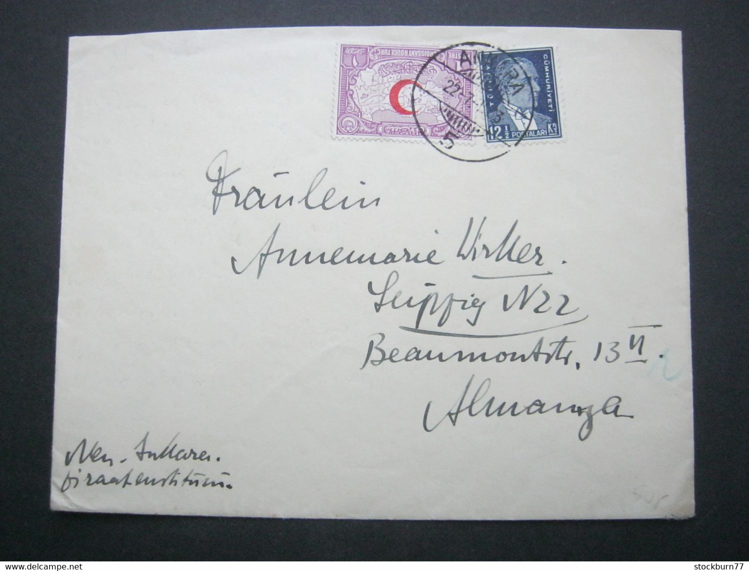 1933 , Brief Nach Deutschland - Lettres & Documents