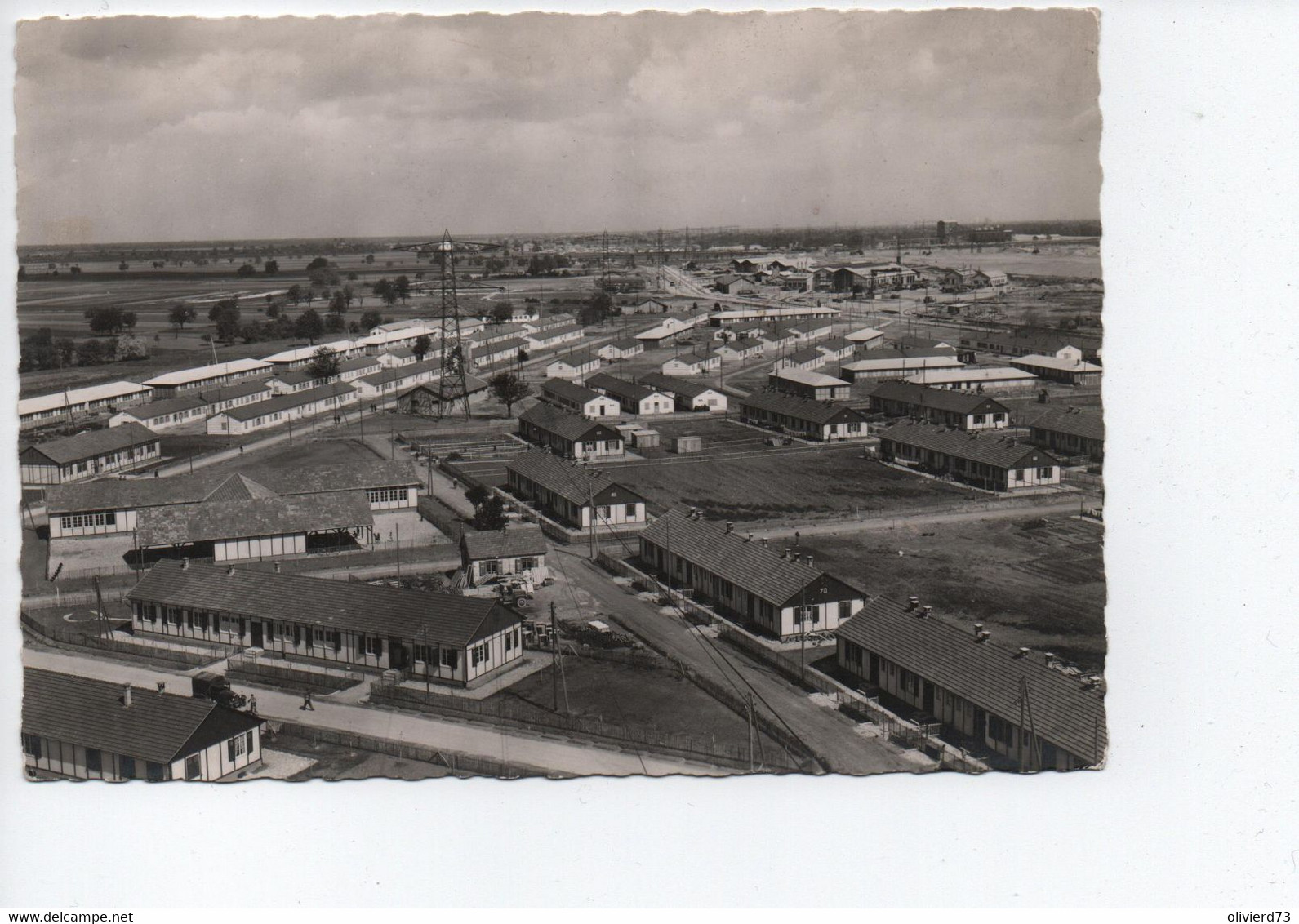 CPSM - 68 - EDF - Chantier D'Ottmarsheim - Vue Partielle De La Cité D'Hombourg N°8 A VOIR - Ottmarsheim