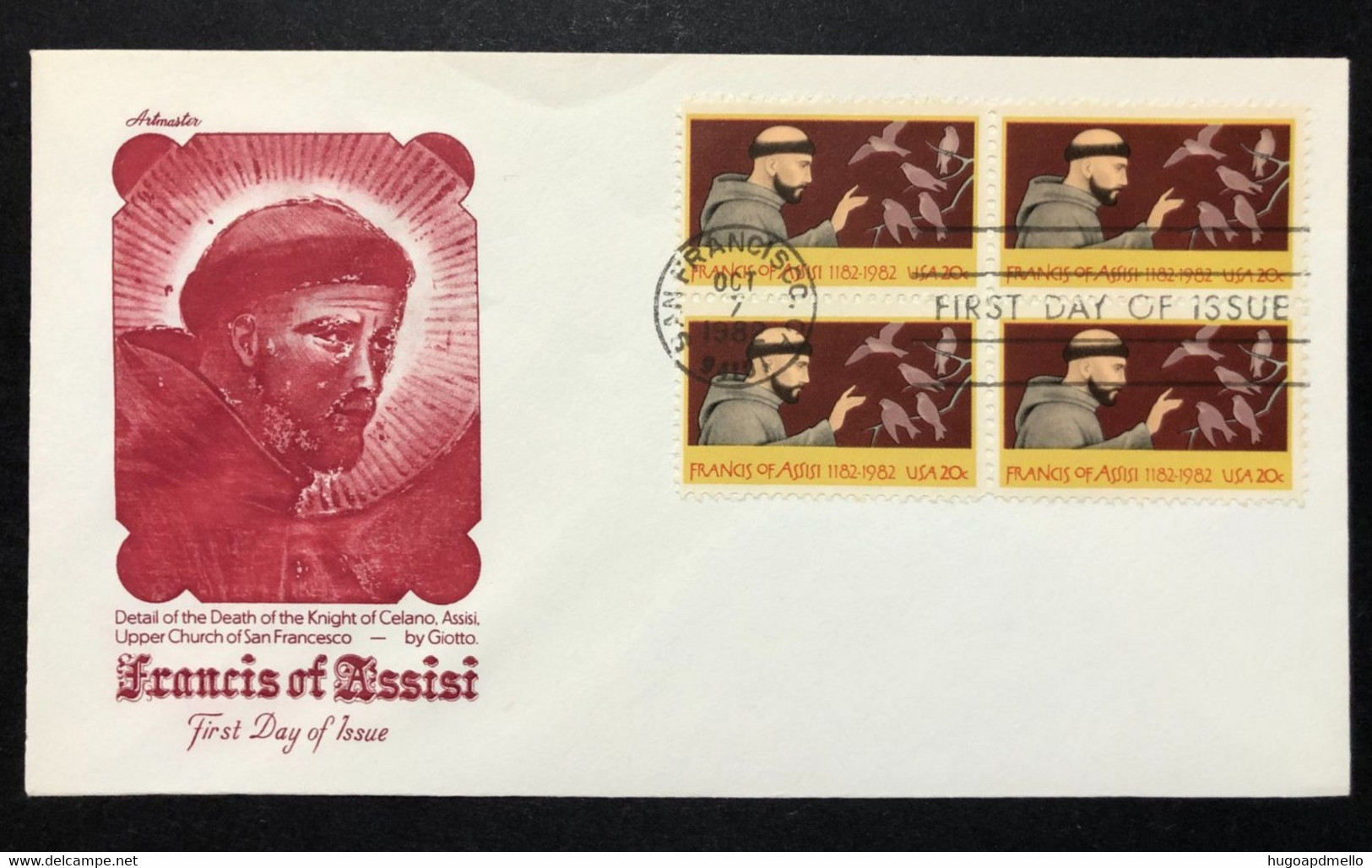 UNITED STATES,  Uncirculated FDC, « Francis Of Assisis », San Francisco, 1982 - 1981-1990