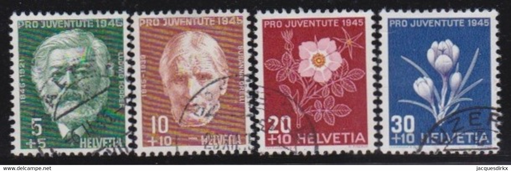 Schweiz    .    Yvert     .   423/426       .       O     .     Gestempelt - Used Stamps
