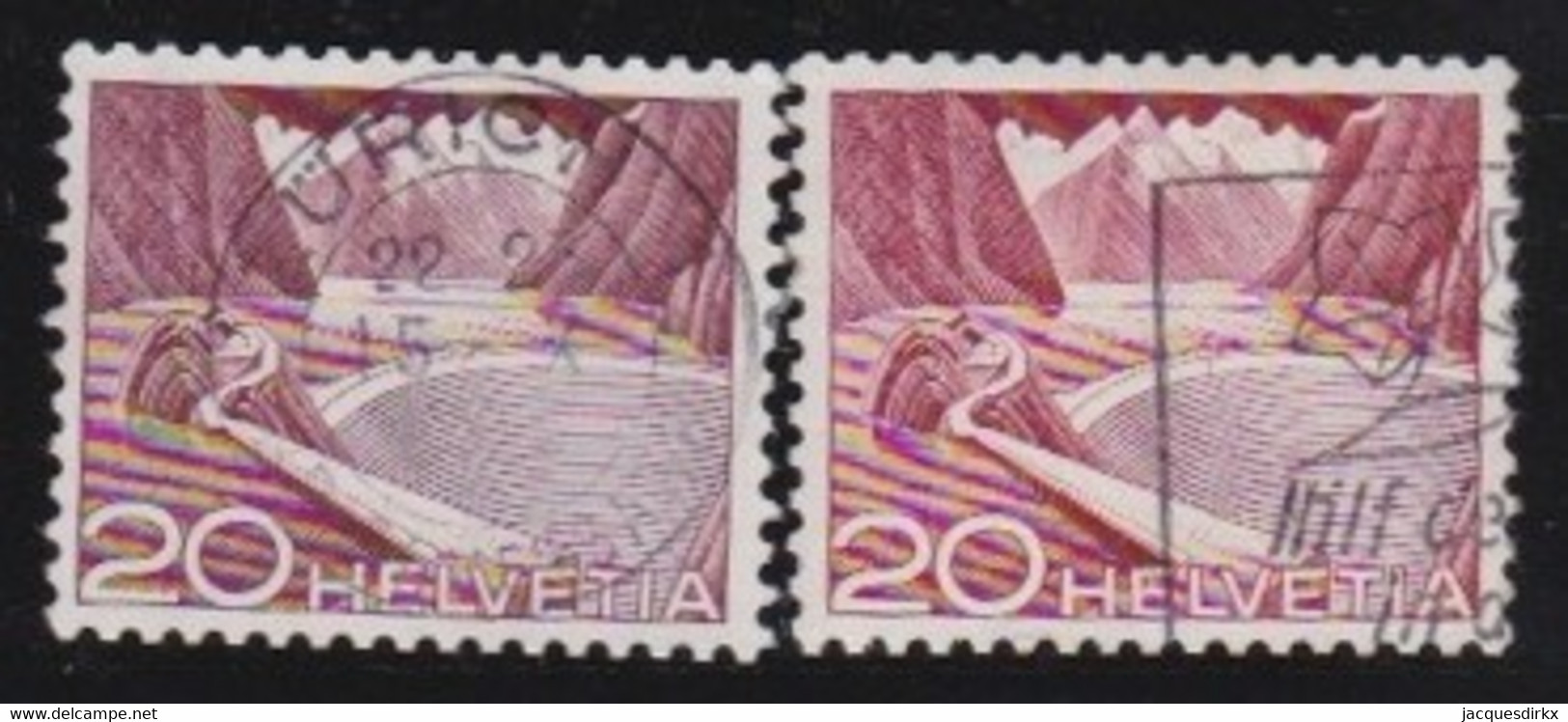 Schweiz    .    Yvert     .   485+485a      .       O     .     Gestempelt - Used Stamps