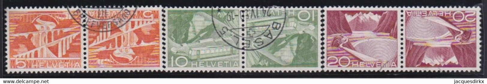 Schweiz    .    Yvert     .   482a / 485b   .       O     .     Gestempelt - Oblitérés