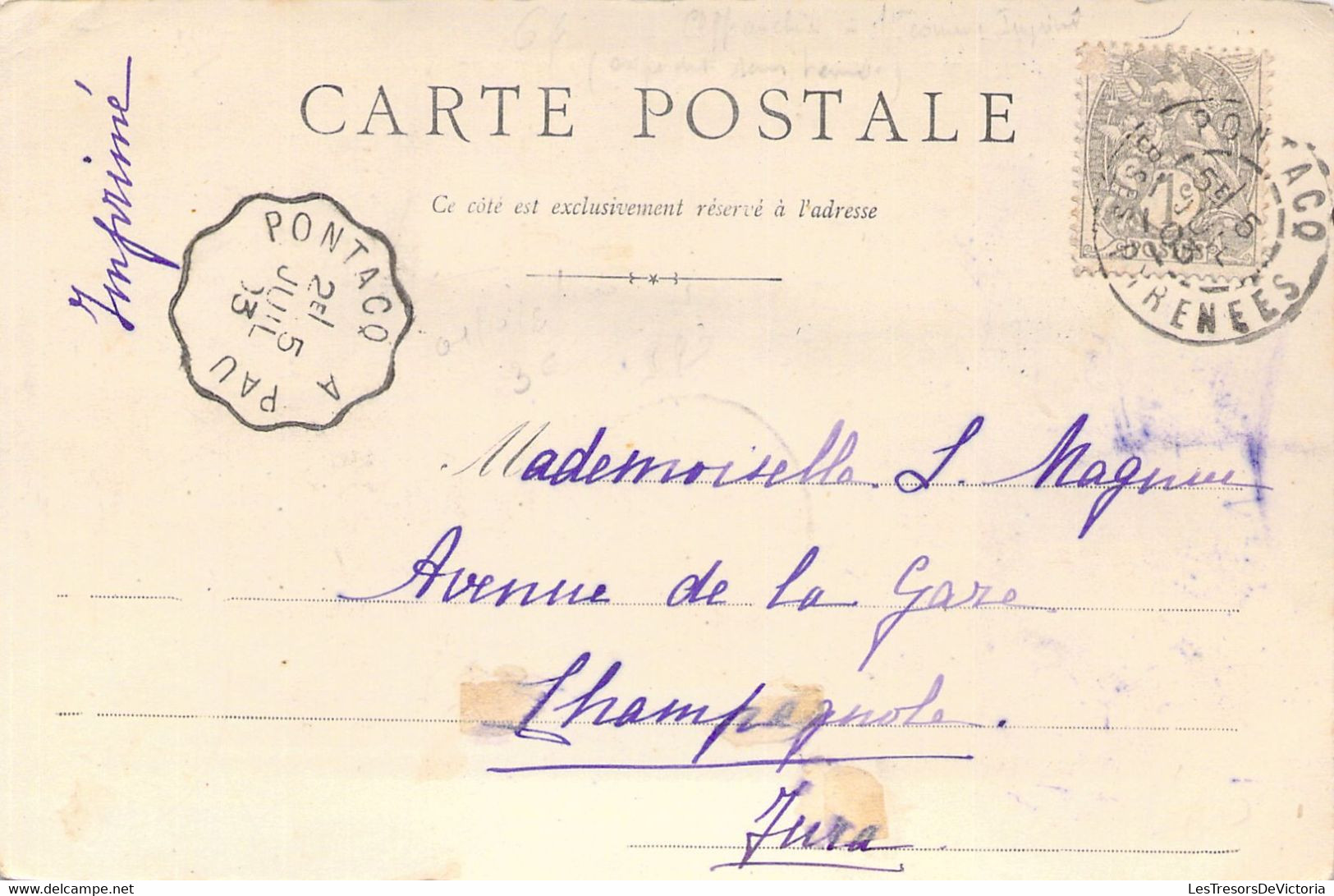 FRANCE - 64 - PAU - Pic Du Midi D'Ossau - Vue Prise De L'Hôtel Gassion DT Edit - Carte Postale Ancienne - Pau