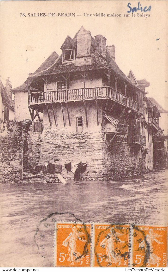 FRANCE - 64 - SALIES DE BEARN - Une Vieille Maison Sur Le Saleys - Carte Postale Ancienne - Salies De Bearn