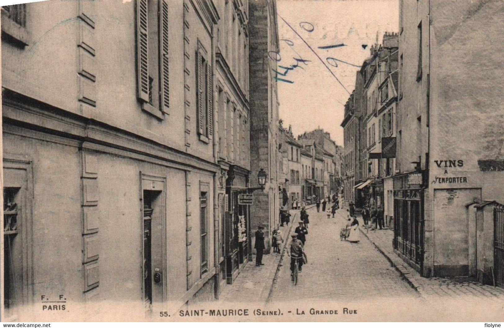 Saint Maurice - La Grande Rue - Pub Publicité Au Verso BRITANNIA Semelle Talons Caoutchouc - Saint Maurice