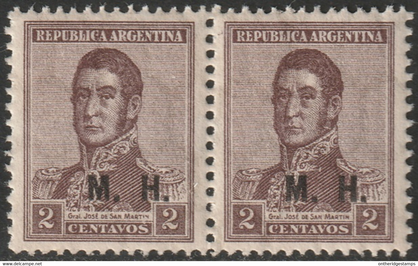 Argentina 1917 Sc OD110  Official Pair MNH** - Oficiales