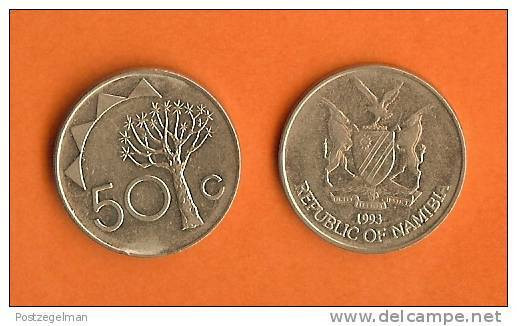 NAMIBIA 1993 50 Cent  Coin KM3 - Namibia