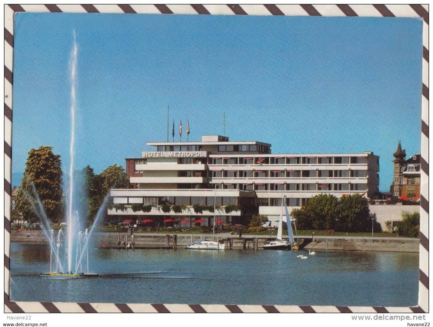 6AI641 ARBON AM BODENSEE HOTEL METROPL   2  SCANS - Arbon