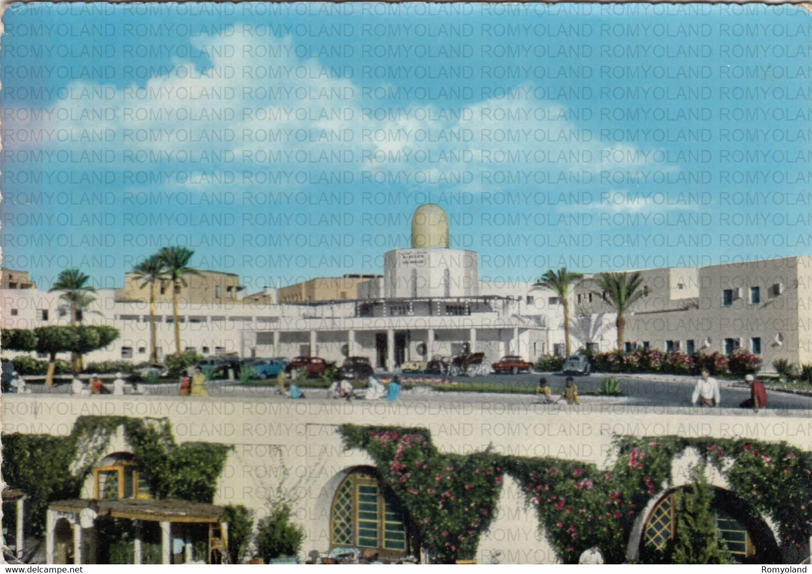 CARTOLINA  TRIPOLI,LIBIA,ALBERGO DEL MEHARI,VIAGGIATA 1968 - Libia