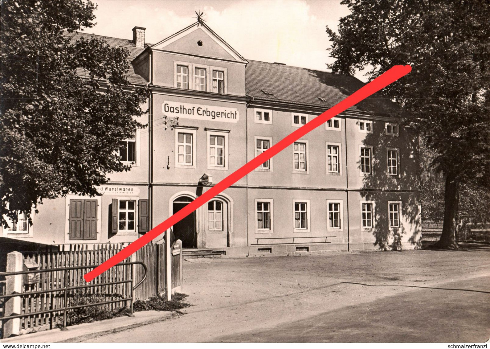 AK Cunnersdorf Gasthof Erbgericht A Papstdorf Königstein Gohrisch Krippen Kleingiesshübel Schöna Sächsische Schweiz DDR - Kleinhennersdorf