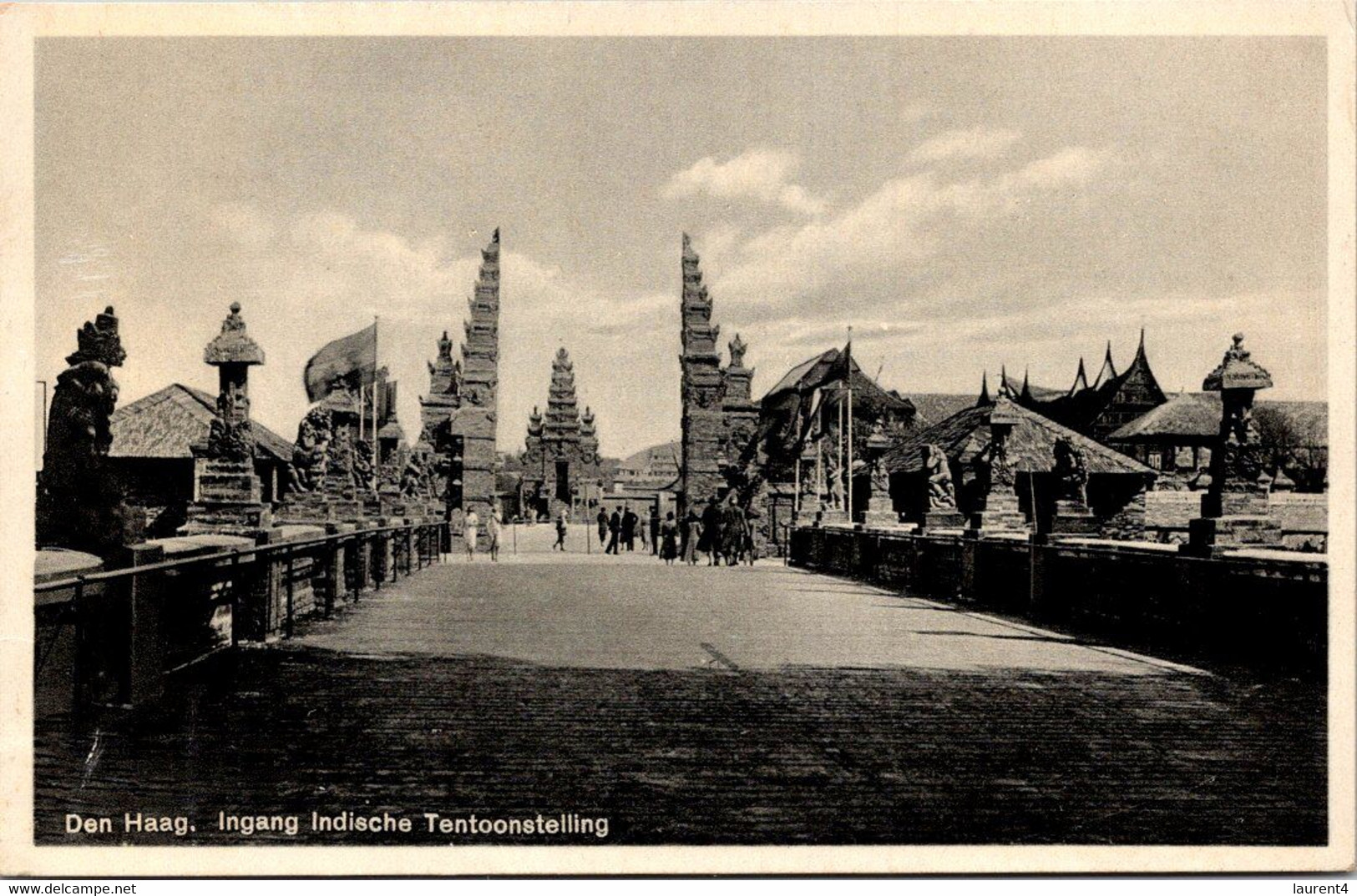 (2 Oø 9) VERY OLD -  B/W - Netherlands ? (or Dutch Terrotory ?) Den Haag - Boudhist Temple ? - Buddhismus