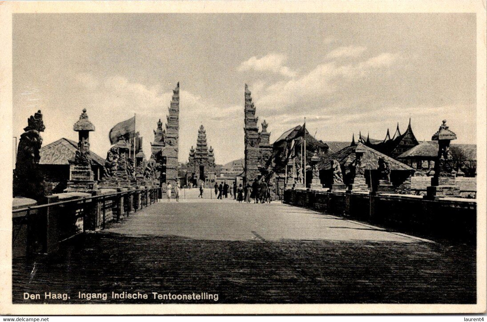 (2 Oø 9) VERY OLD -  B/W - Netherlands ? (or Dutch Terrotory ?) Den Haag - Boudhist Temple ? - Buddhism