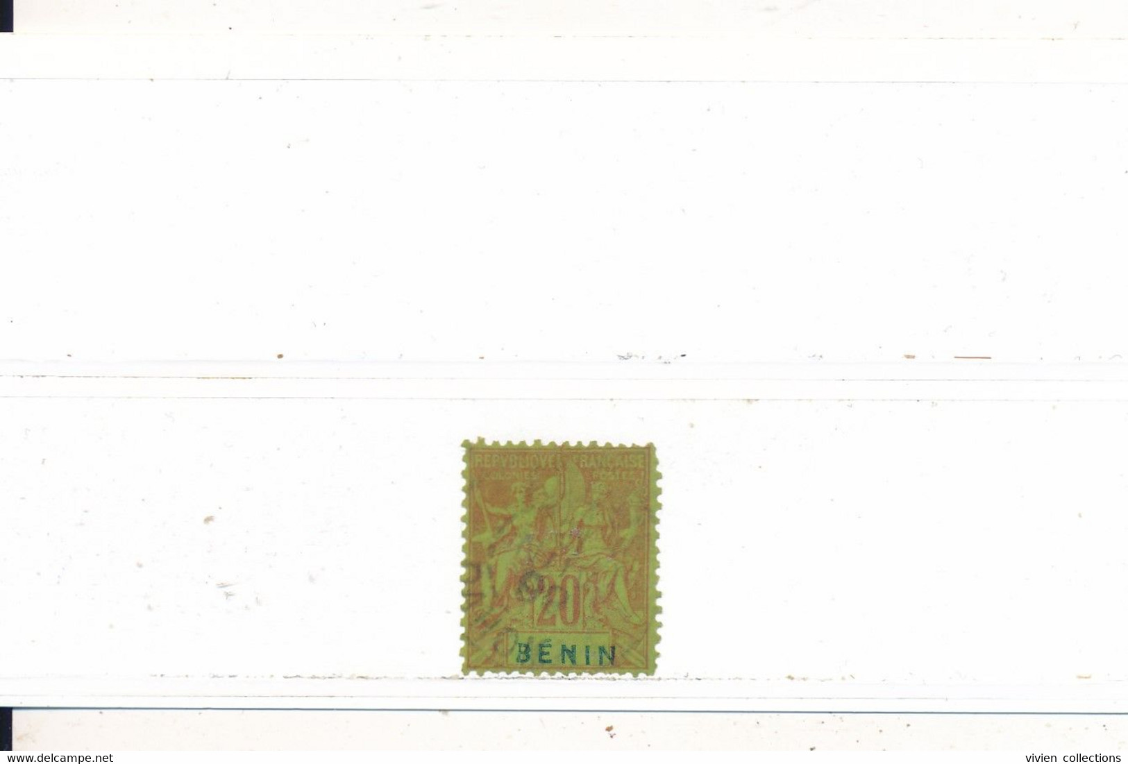 Benin Colonie Française Timbre Au Type Groupe N° 39 Oblitéré - Used Stamps
