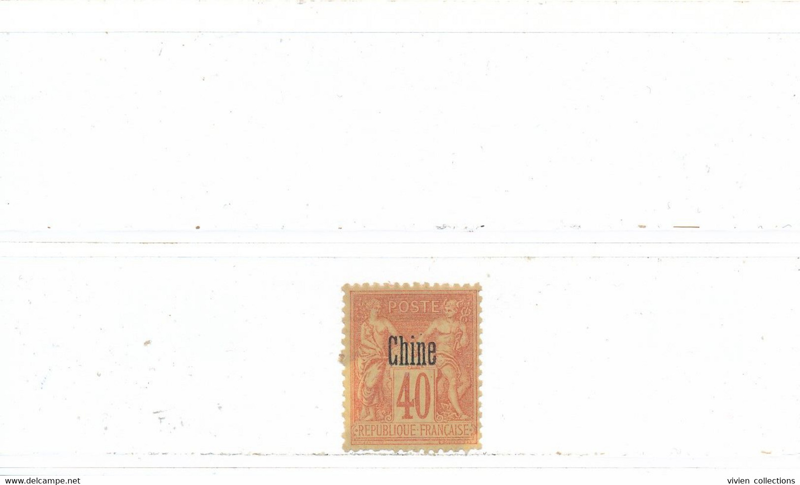 Chine Colonie Française Timbre Au Type Sage N° 10 Neuf Avec Charnière (aminci) - Neufs