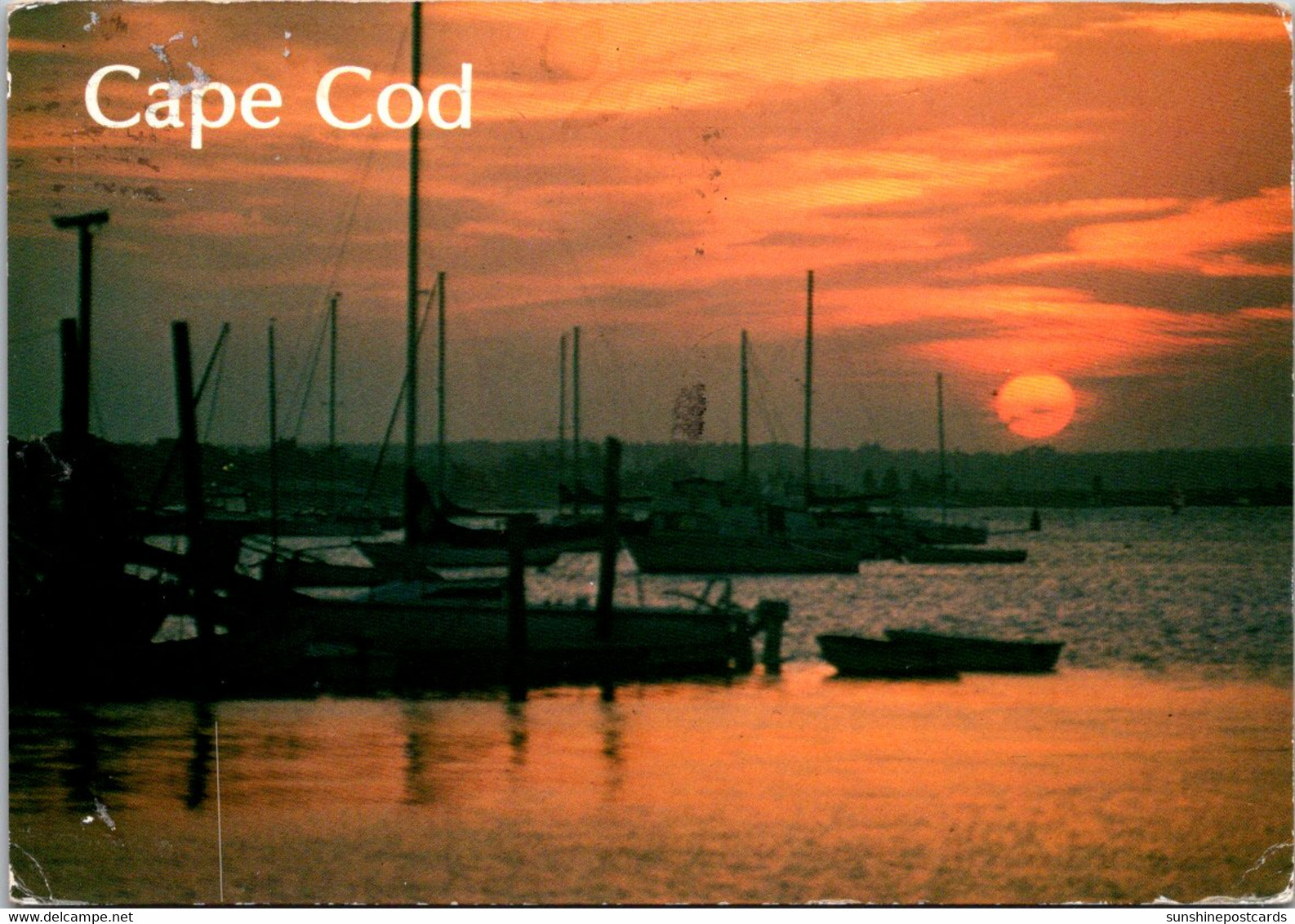 Massachusetts Cape Cod Greetings The Harbor At Sunset - Cape Cod