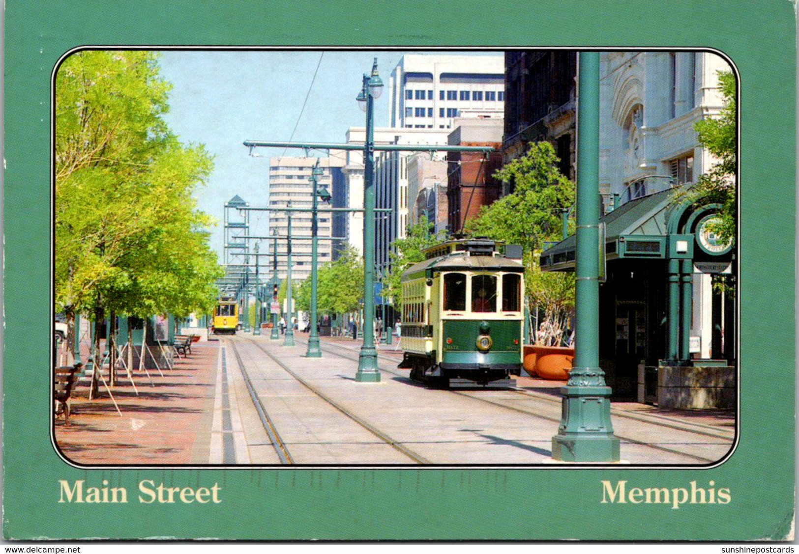 Tennessee Memphis Trolleys On Main Street 1986 - Memphis