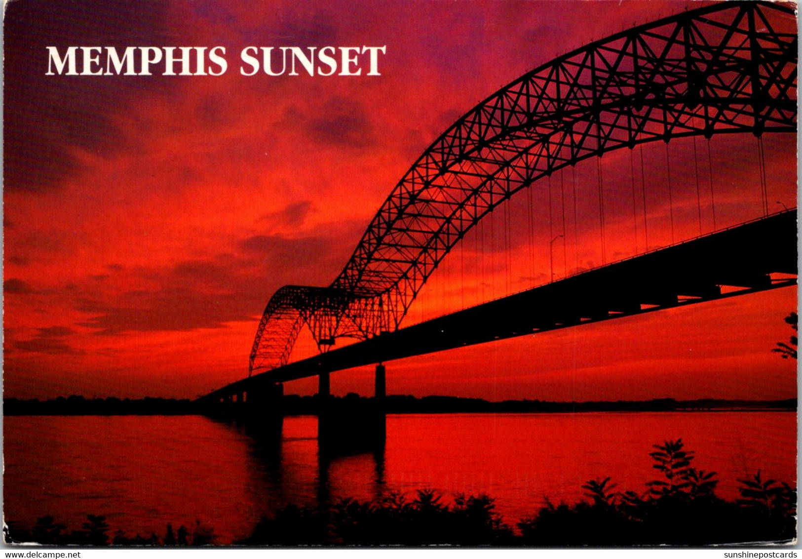 Tennessee Memphis Hernando De Soto Bridge At Sunset - Memphis