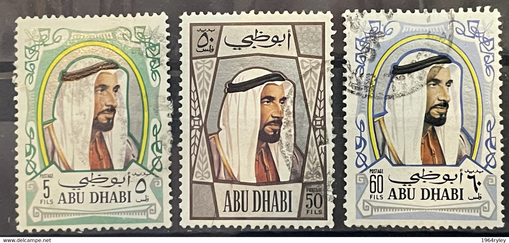 ABU DHABI  - (0) - 1970 - # 57, 61, 62 - Abu Dhabi