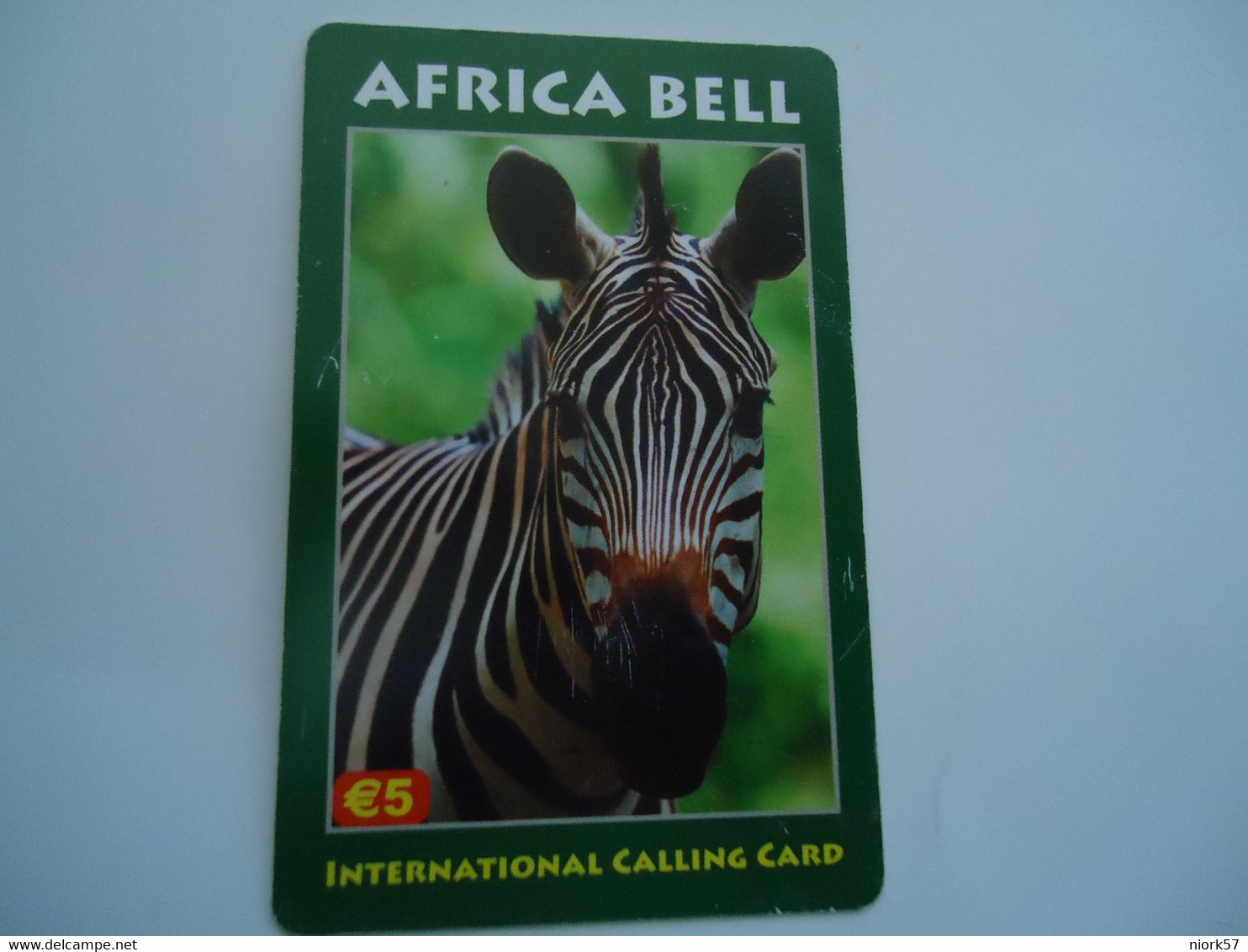 GREECE  CARDS   ANIMALS  AFRICA BELL  2 SCAN - Jungle