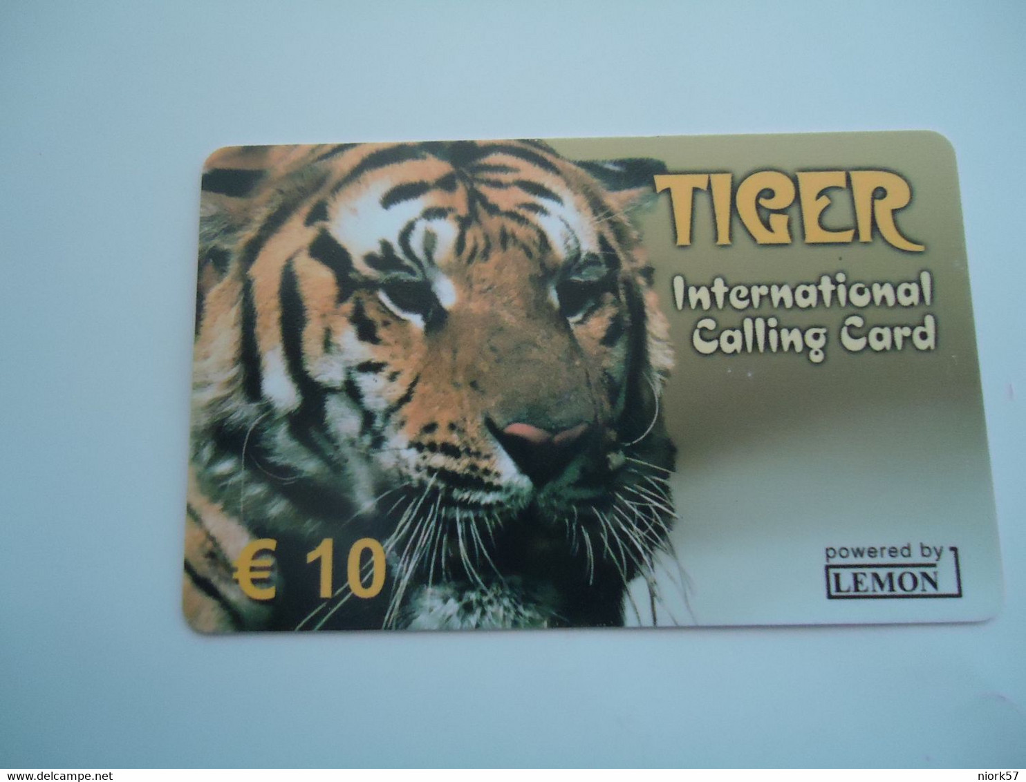 GREECE MINT  CARDS ANIMALS TIGER - Jungle