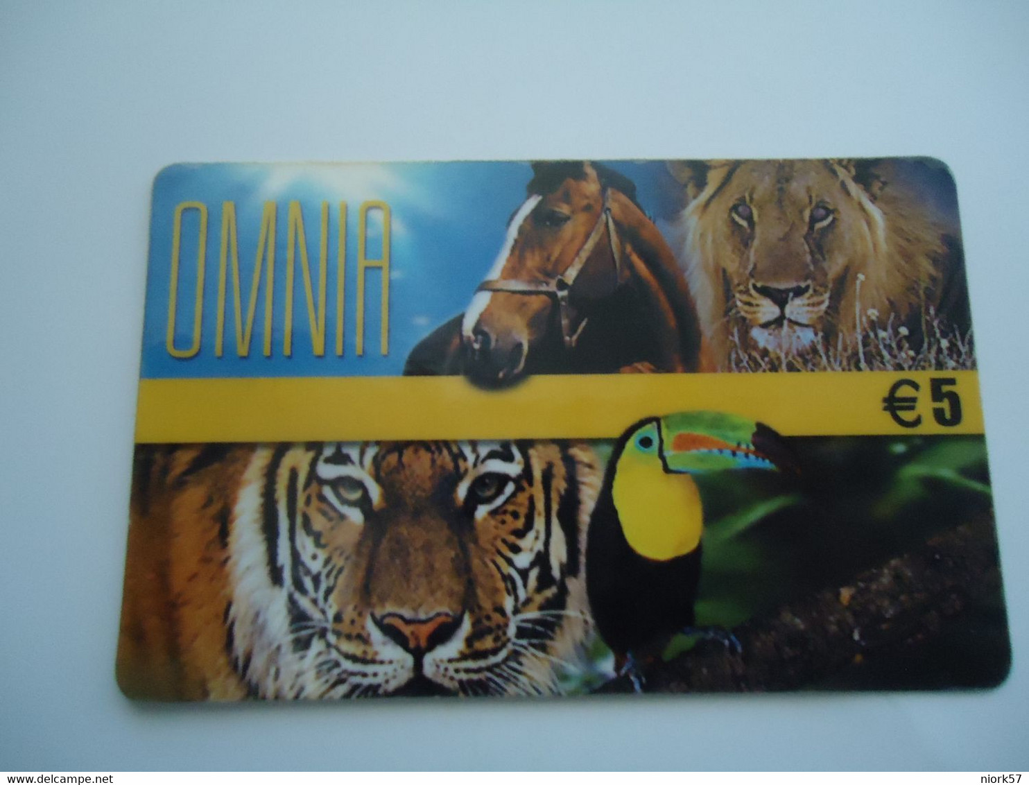 SPAIN  PREPAID  USED CARDS ANIMALS HORHES TIGER BIRDS - Parrots