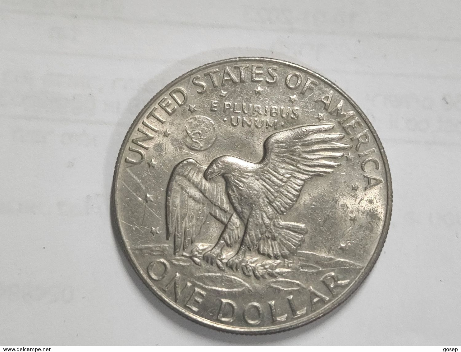 U.S.A-(KM-207)-1DOLLAR-eagle/eisenhower-copper Nikel-(5)-(1978)-used Coins - Sammlungen