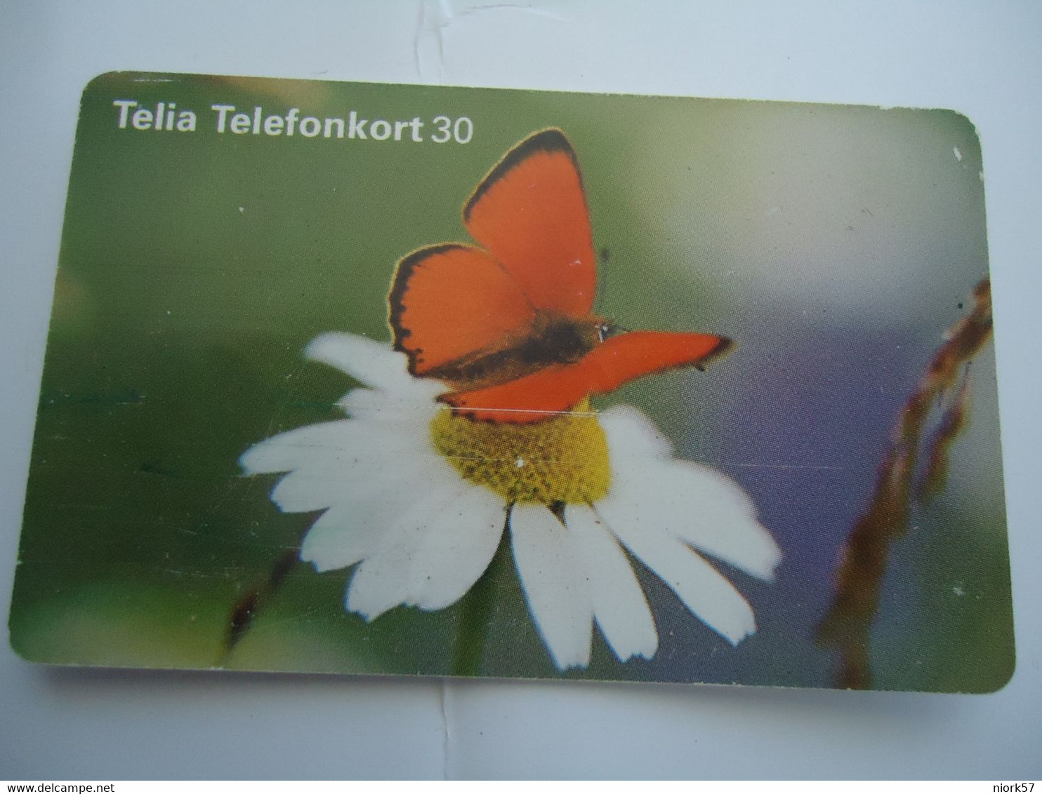 SWEDEN   USED   PHONECARDS  BUTTERFLIES - Papillons